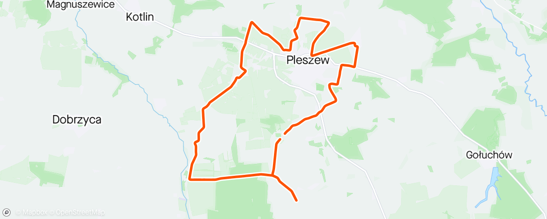 Map of the activity, Biking