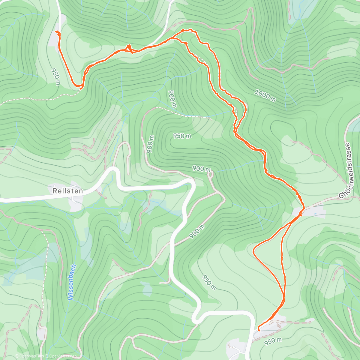 Map of the activity, Ghöch - Sunehof