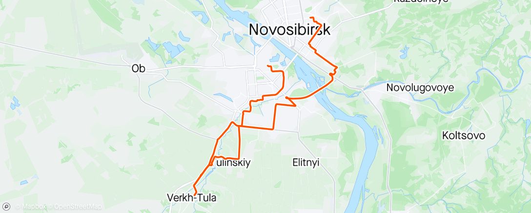 Mapa de la actividad (Дневной велозаезд)