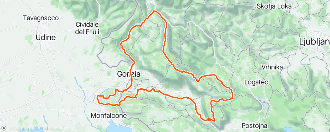 アクティビティ「CARSO TRAIL percorso fast 🙃」の地図