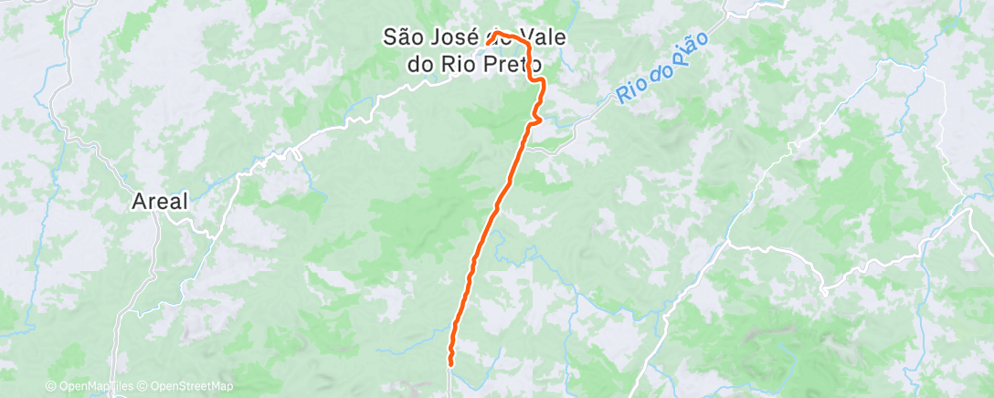 Map of the activity, Pedalada matinal