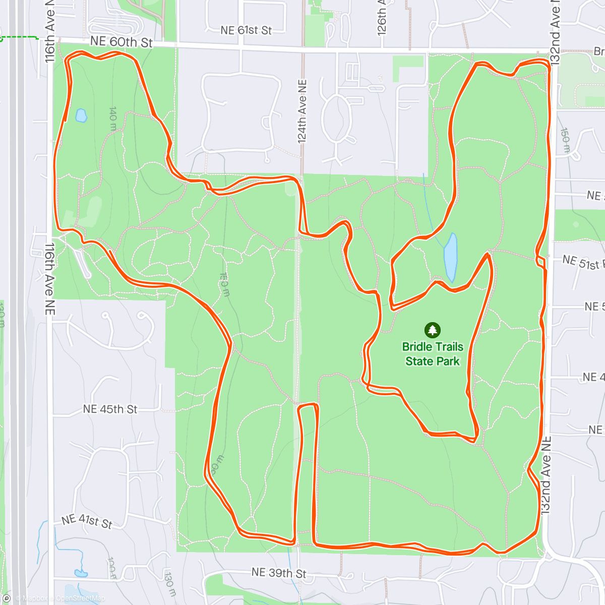 Map of the activity, Spring Run for Fun Half