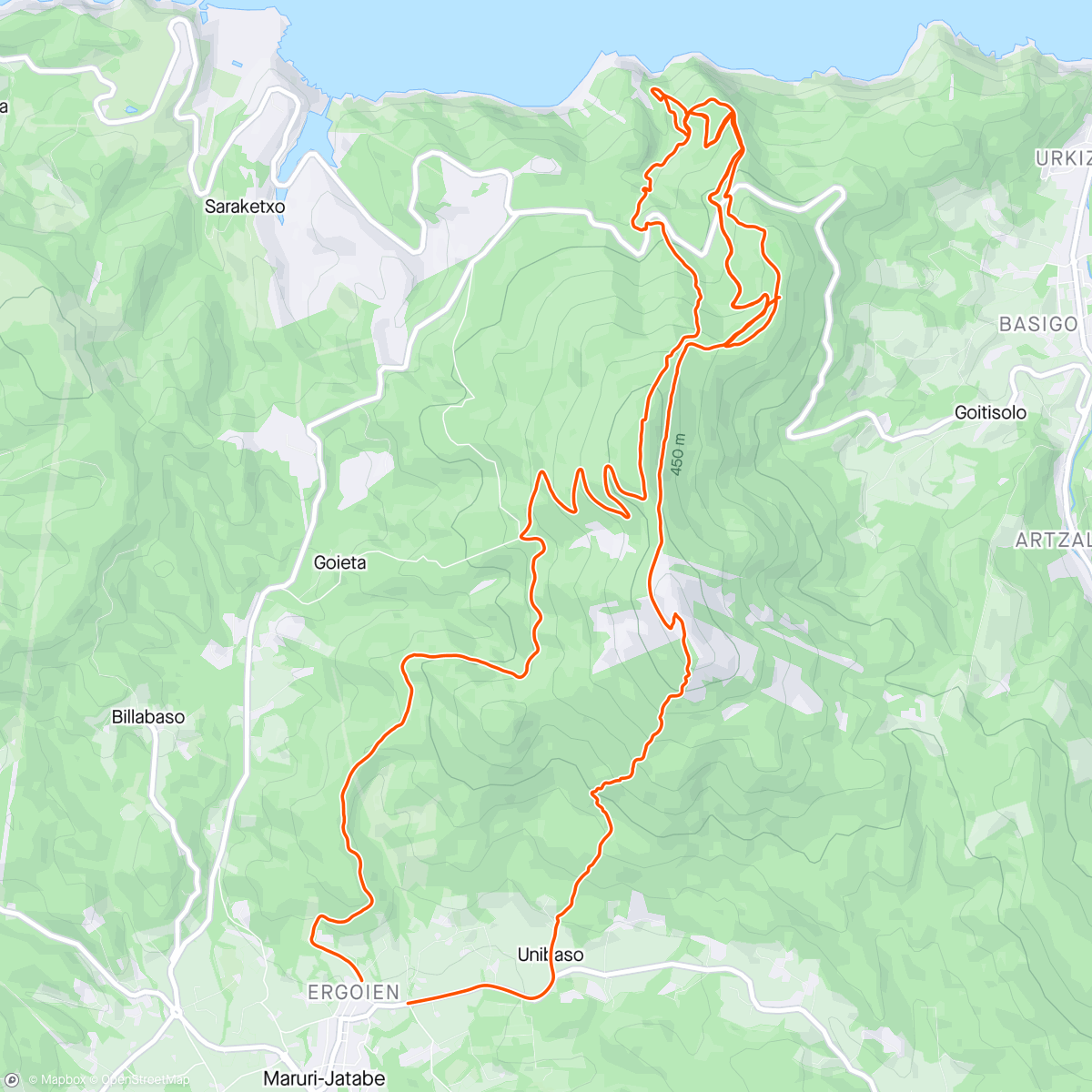 Map of the activity, Viernes Jatorra