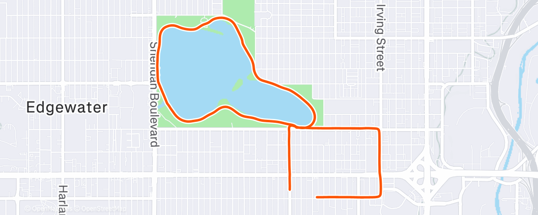 Map of the activity, Still in some back pain so taking it easy