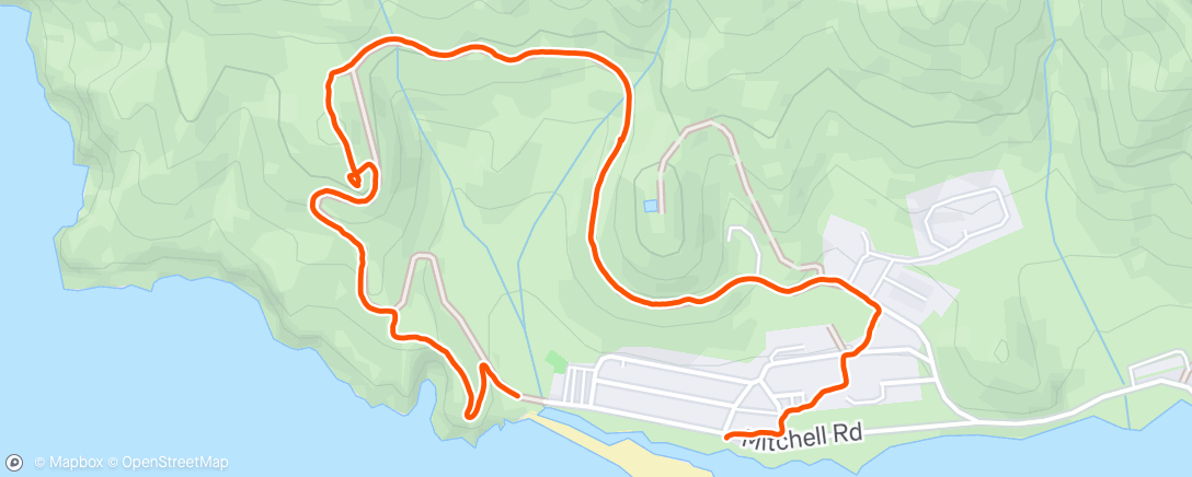 Map of the activity, Christmas Hike with the Fam