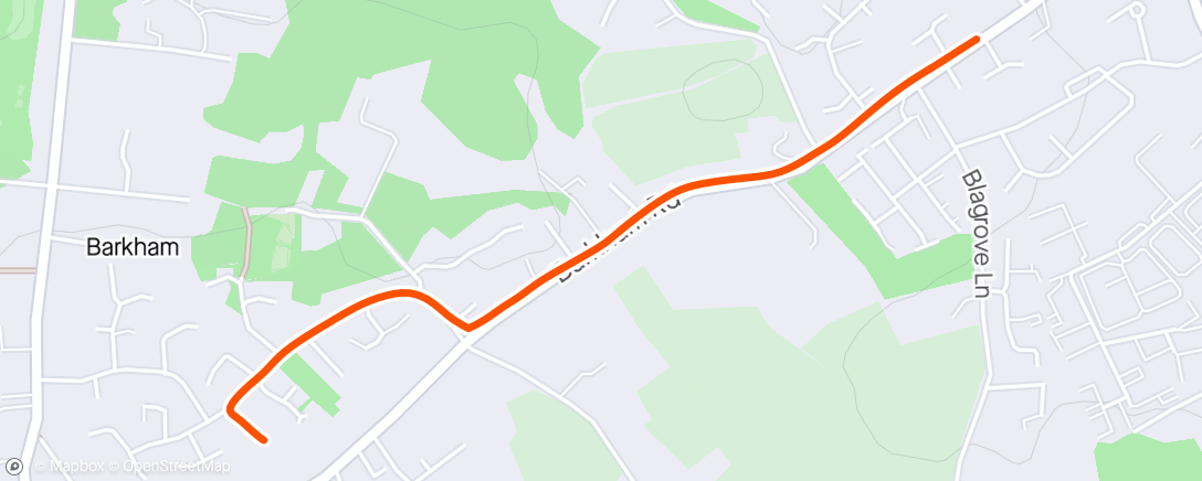 Map of the activity, Benchmark run