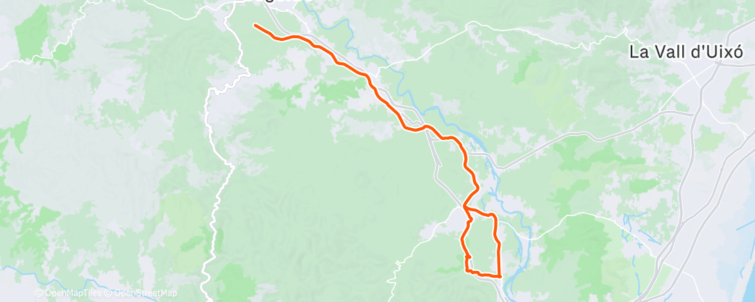 Map of the activity, Bicicleta por la mañana