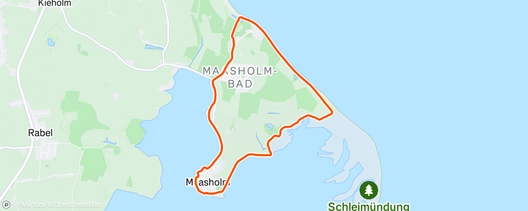 Map of the activity, Lauf am Nachmittag