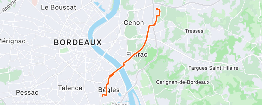 Map of the activity, Commute before holidays