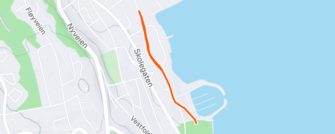 Map of the activity, Morning Walk