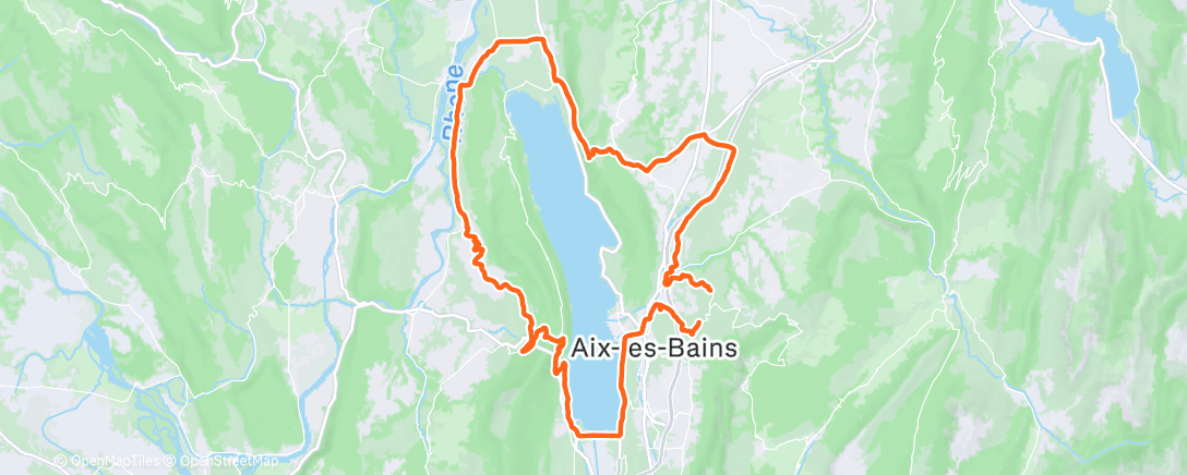 Carte de l'activité Cyclisme