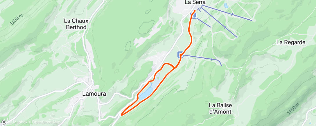 Karte der Aktivität „Ski nordique dans l'après-midi”