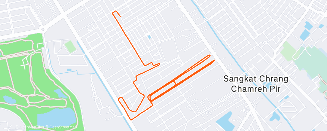 Карта физической активности (Evening Run)