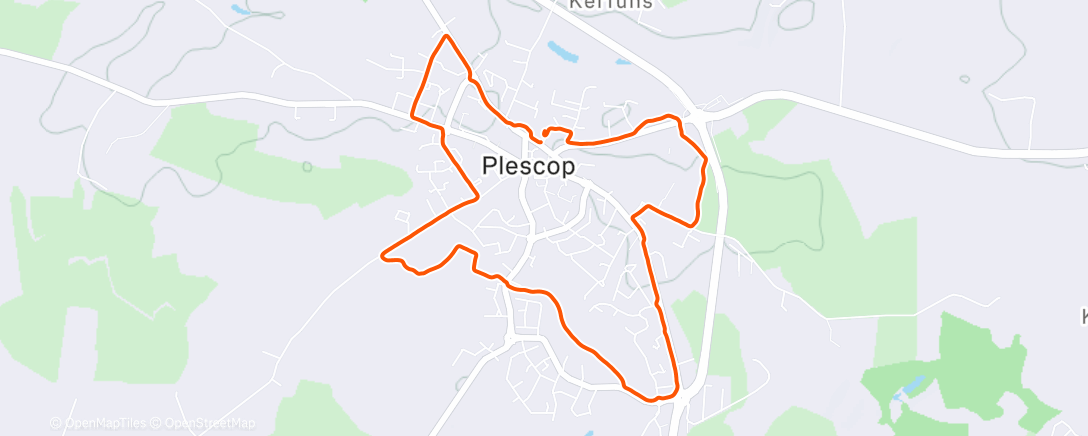 Map of the activity, Séance course 🏃