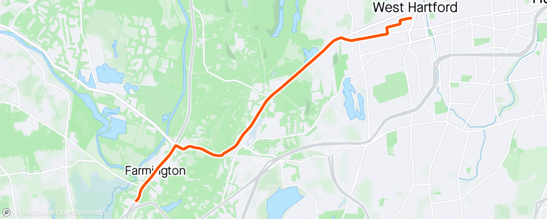 Map of the activity, Lunch Commute