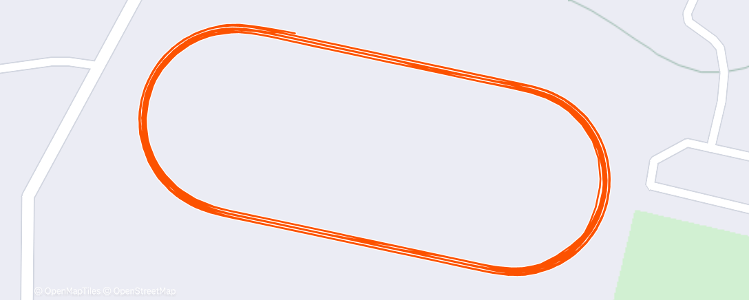 Map of the activity, Evening Run