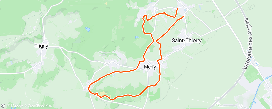Map of the activity, 🏃‍♂️ dont 14 x 1´/1’✅