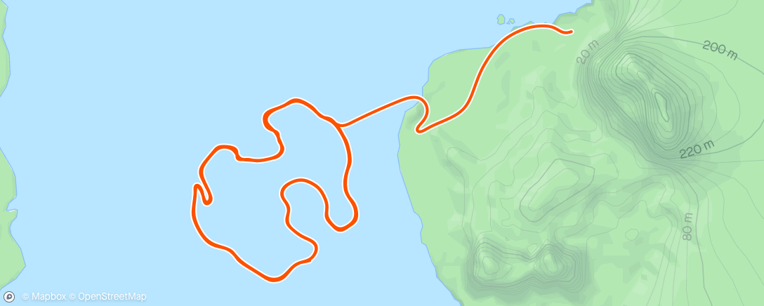 Map of the activity, Zwift - Race: British Cycling Race Series (B) on Volcano Circuit CCW in Watopia