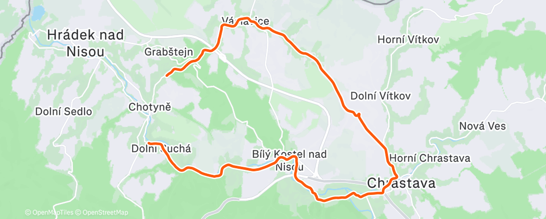 Map of the activity, Afternoon Ride