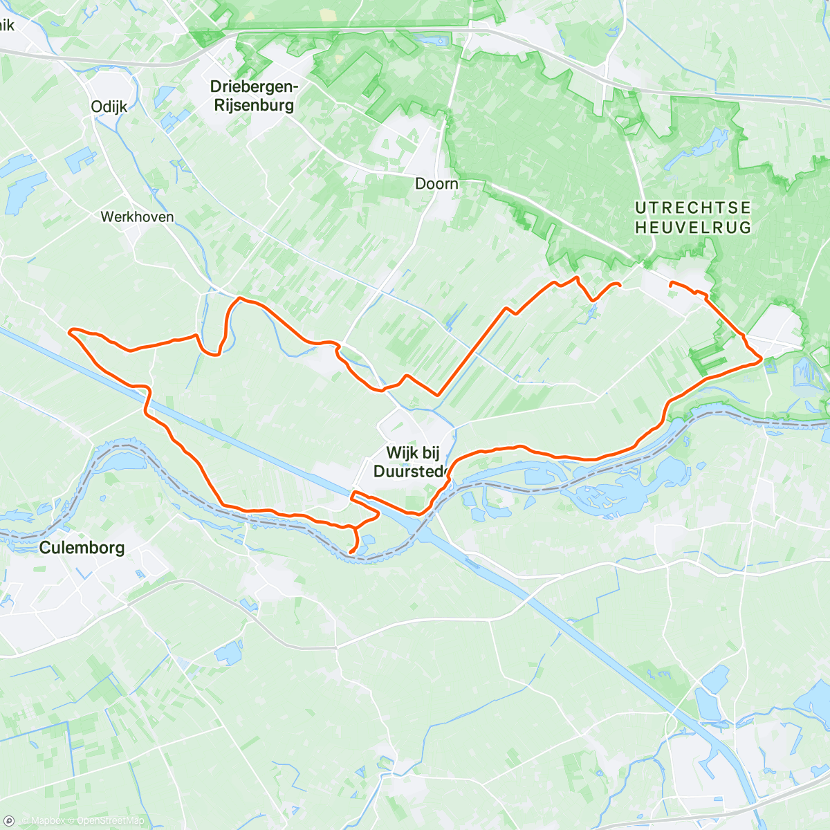 Map of the activity, Rondje Bosscherwaarden