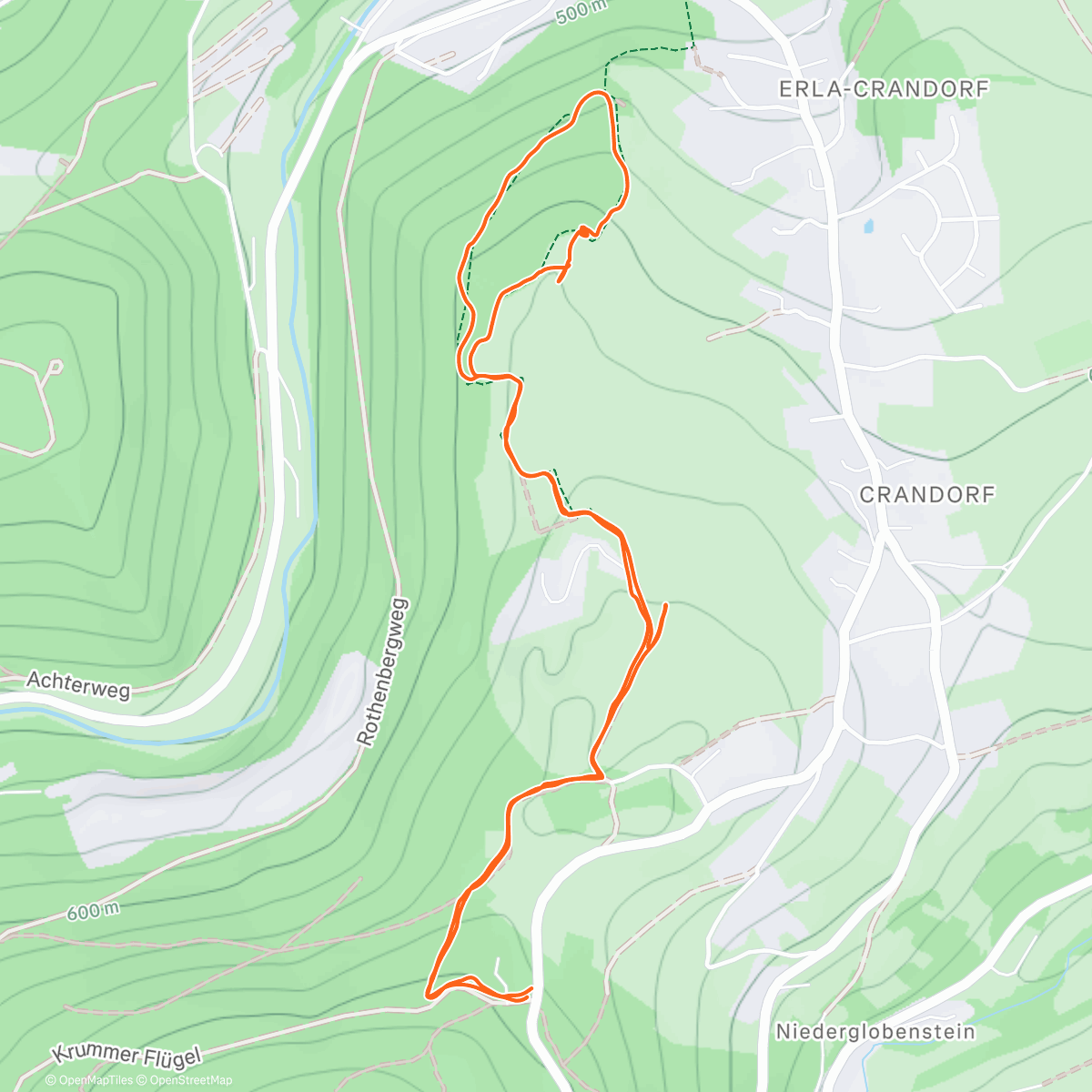 Map of the activity, Wanderung mit den Mädels & 🐕