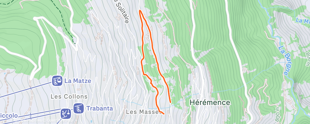 Mapa de la actividad (Marche dans l'après-midi)