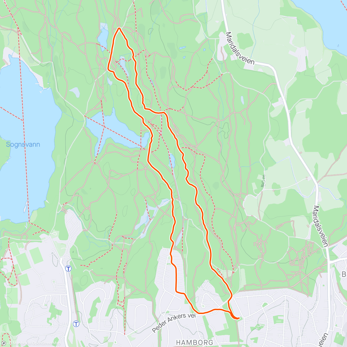 Map of the activity, På stien