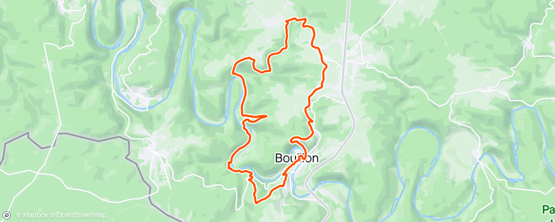 Mapa de la actividad (Rando trail vallonnée à Bouillon 🇧🇪)