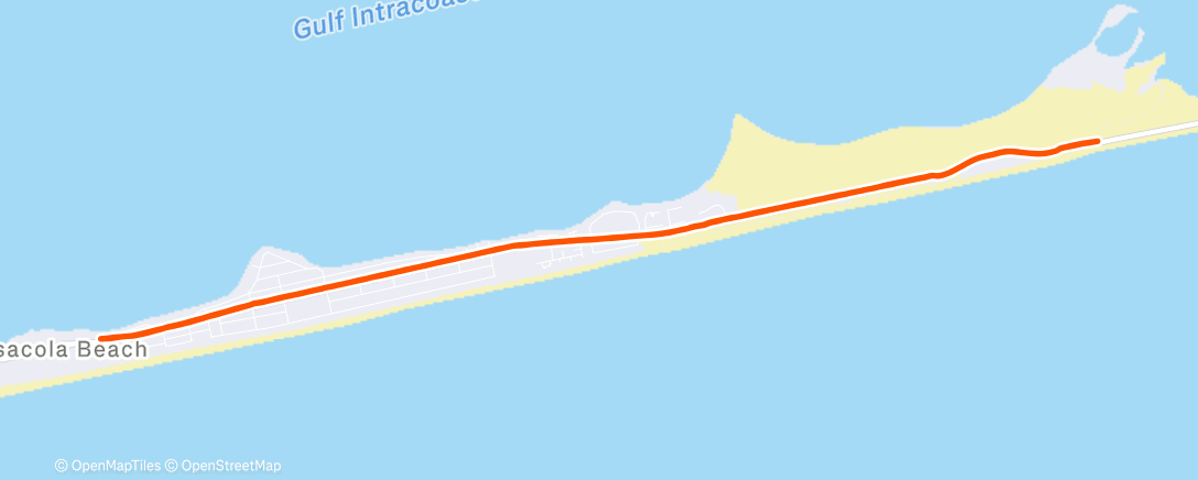 Map of the activity, Morning Run