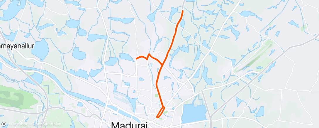 Mapa da atividade, Evening ride