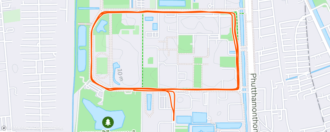 Map of the activity, Morning Run
