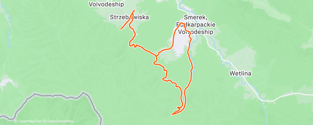 Карта физической активности (Reko środkowej części trasy ZMB)