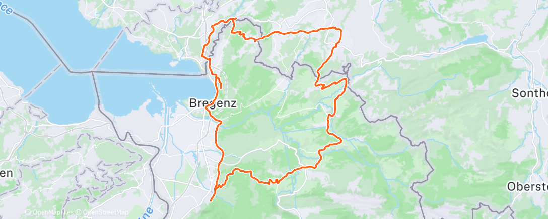 Mapa de la actividad, Lunch Ride