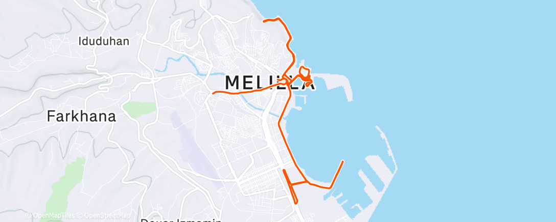 Map of the activity, Afternoon Ride