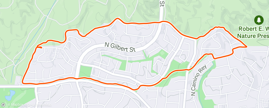 Map of the activity, Night Mountain Bike Ride