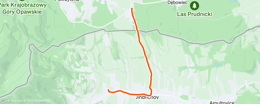 Map of the activity, Lunch Hike