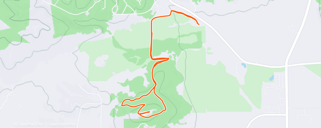Map of the activity, Morning Run