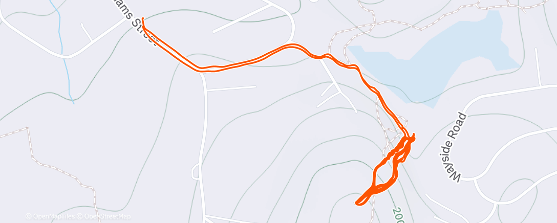 Map of the activity, Lunch Run