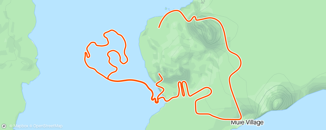 Mapa da atividade, Zwift - Alpha in Watopia