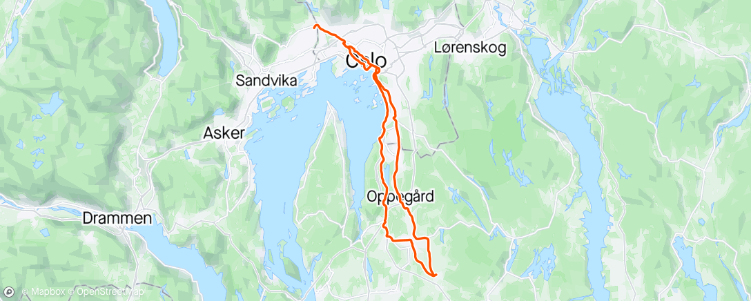 Map of the activity, Kråkstad
