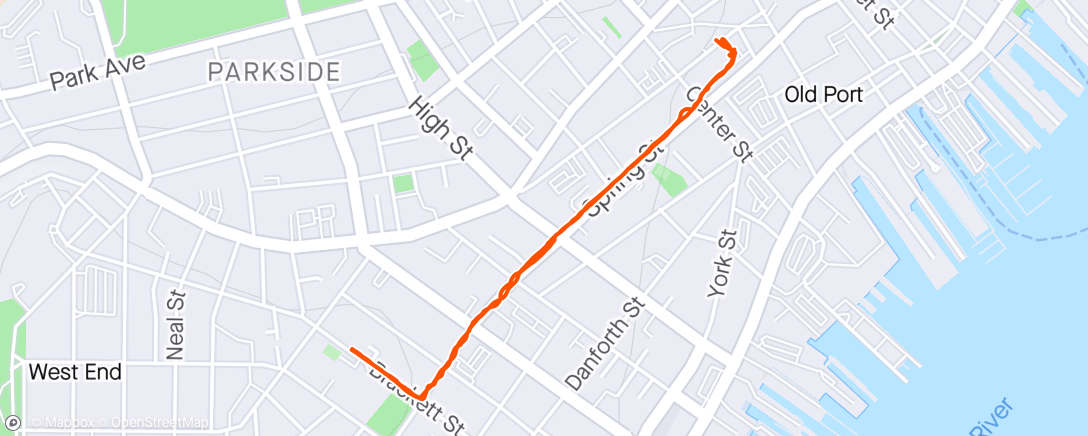 Map of the activity, Walk to yoga and back