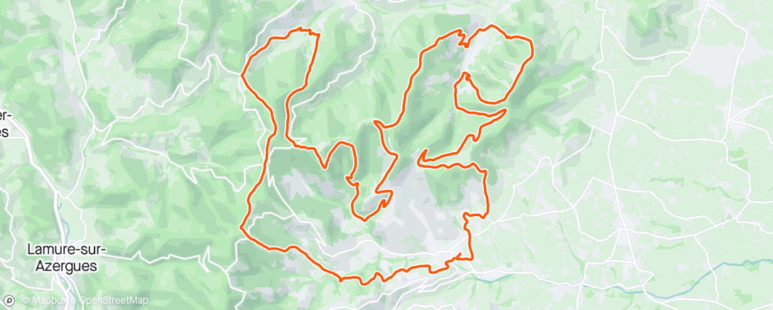 Map of the activity, Marathon en Beaujolais UBVT