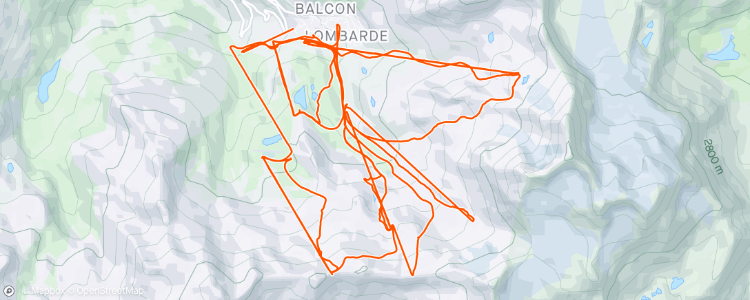 Map of the activity, Day 6 - Val Thorens 2024 Done ✔️