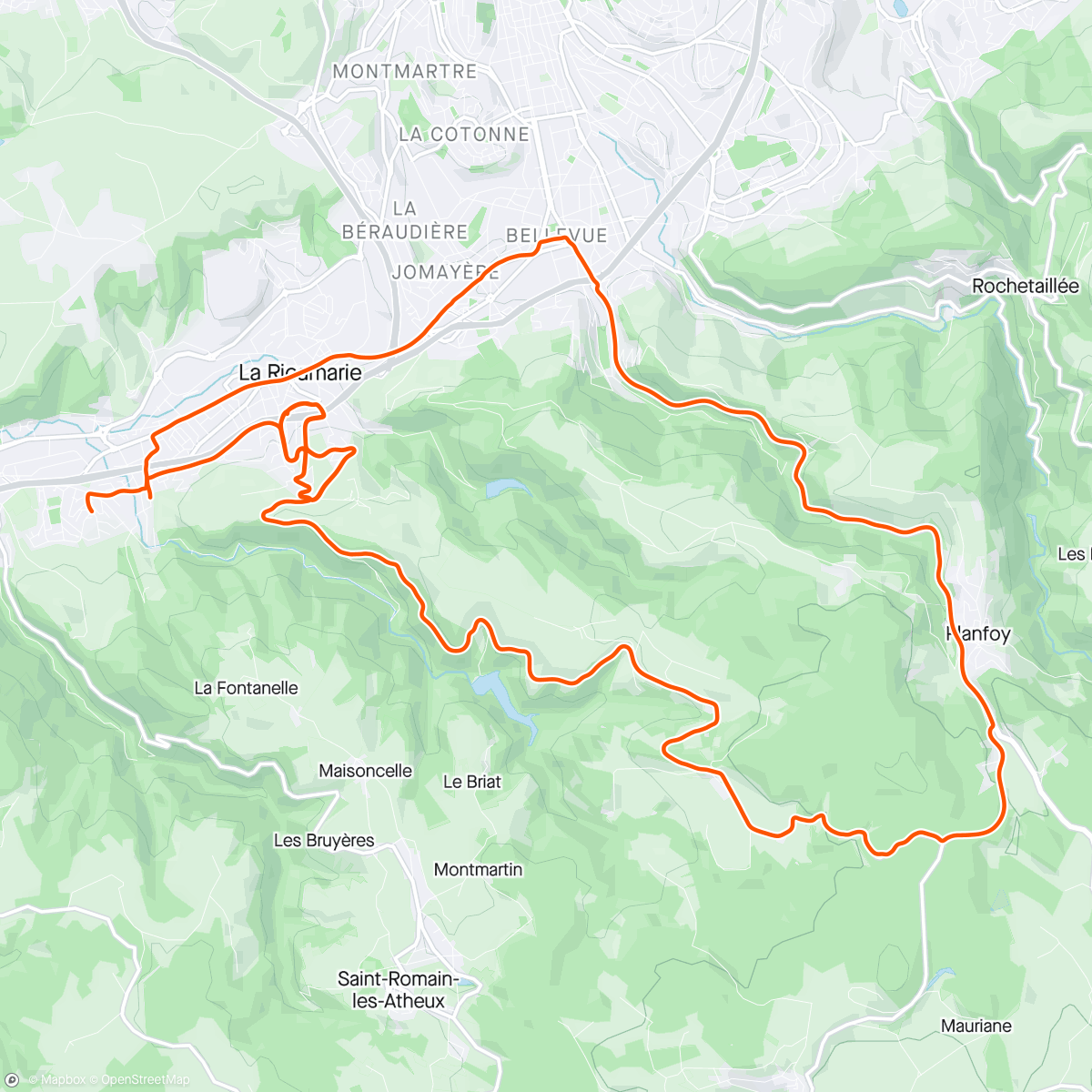 Map of the activity, 21/05/2024, 1h27 Cx du Trève