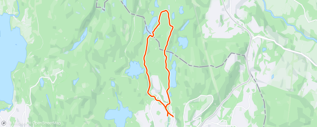 Map of the activity, Rolig på sti og grus