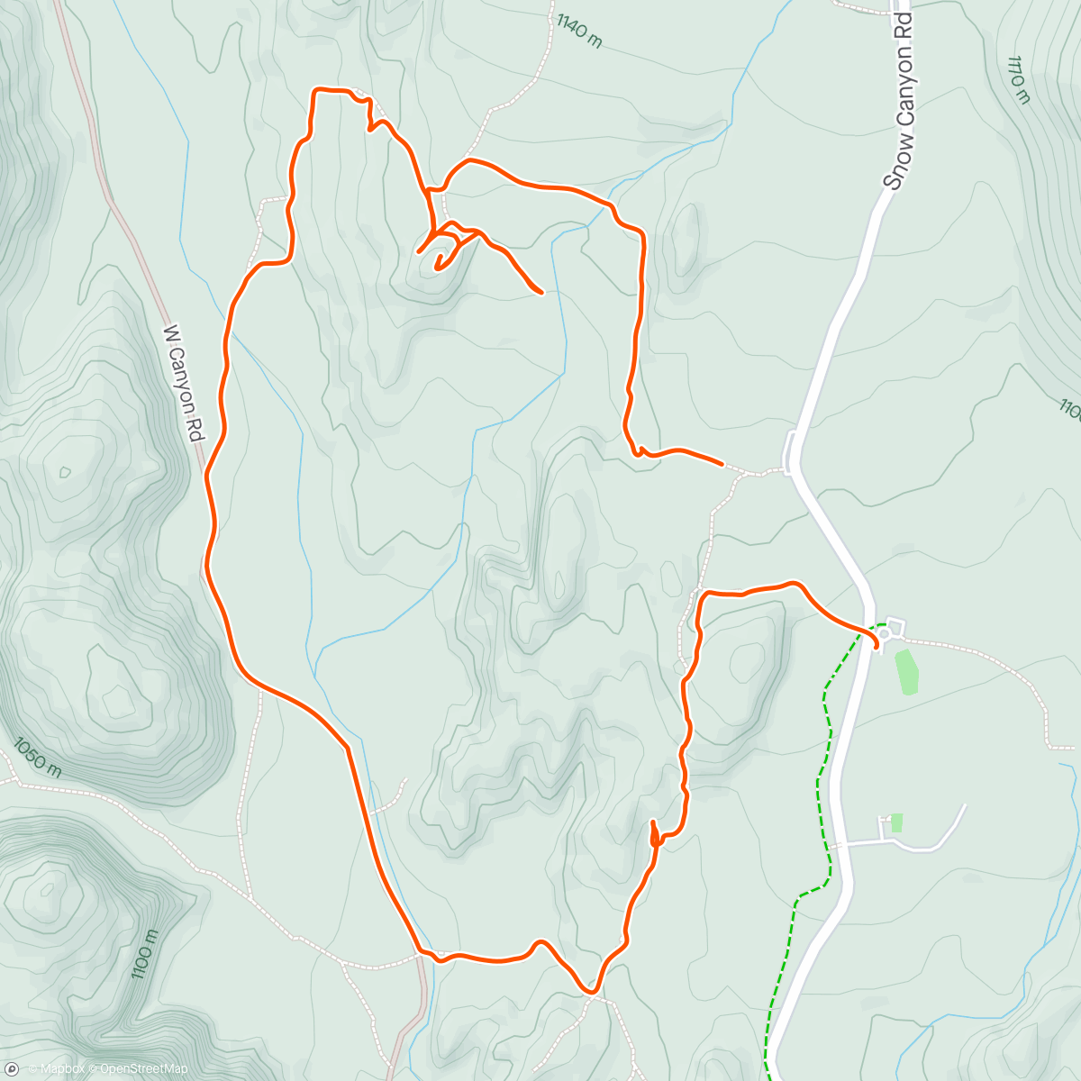 Map of the activity, Snow Canyon State Park