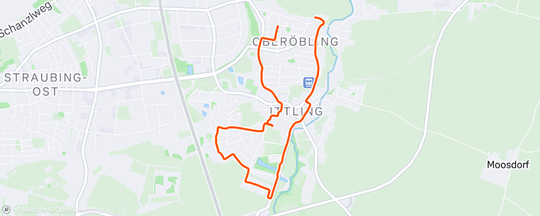 Map of the activity, Morning Run
