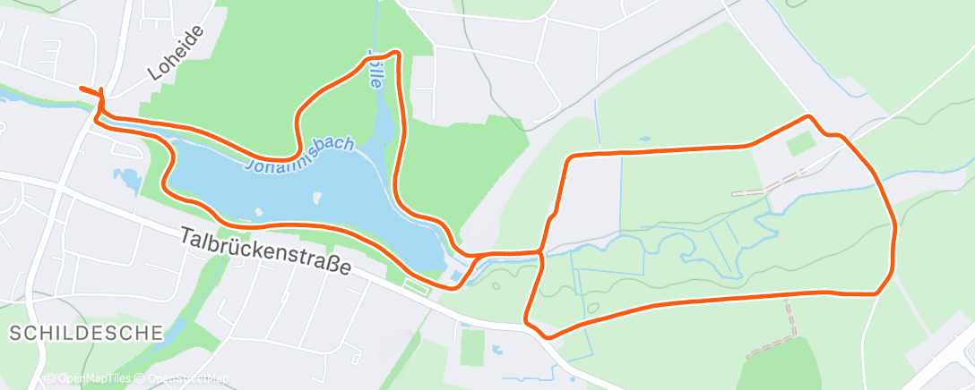 Map of the activity, 7k joggen