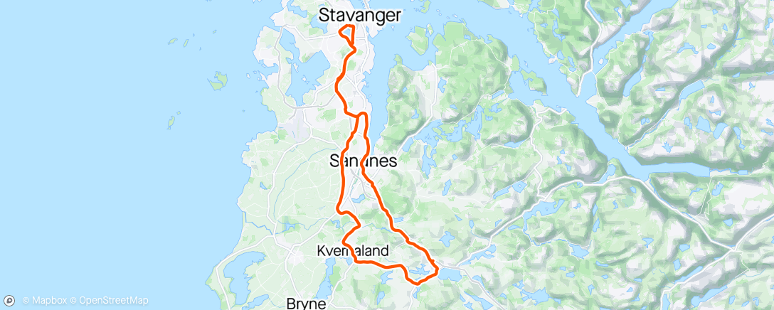 Map of the activity, Rolig søndagstur med SSSK jr i øs pøs og 5 grader 🥶😛. Dyrke frem Stamina i unge løpere 😁