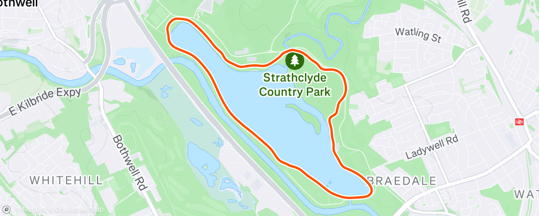 Map of the activity, Morning Run